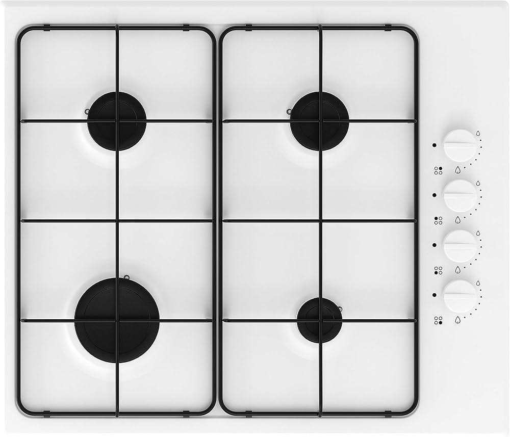 Nieuwe IKEA LAGAN Gaskookplaat - Wit, 4 branders, Ophalen, Minder dan 85 cm, Nieuw, 4 kookzones