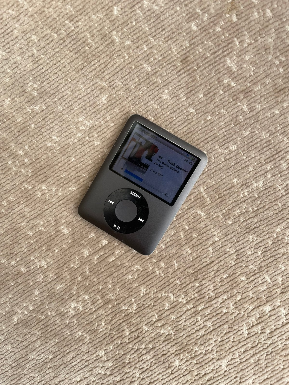 Ipod Nano Zwart 8GB helemaal vol muziek, Ophalen, Gebruikt, Zwart, Nano