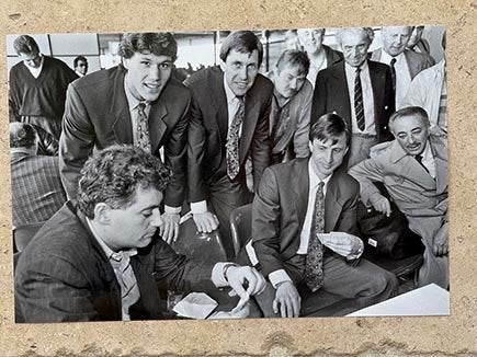 Org zw/wit foto 20x30 cm Johan Cruijff kaarten 06-04-1987 -4, Verzenden, Nieuw, Ajax, Poster, Plaatje of Sticker