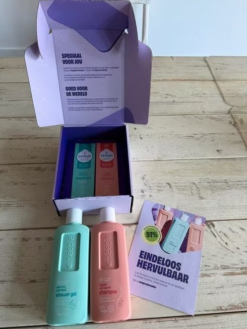 Seepje Douchegel & Shampoo Set - Navulbaar & Duurzaam, Ophalen of Verzenden, Nieuw, Bad & Douche