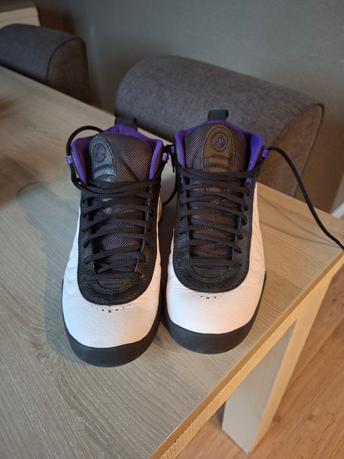 Jordan Jumpman Team II - Zwart/Wit/Paars, Zwart, Ophalen of Verzenden, Jordan, Sneakers of Gympen