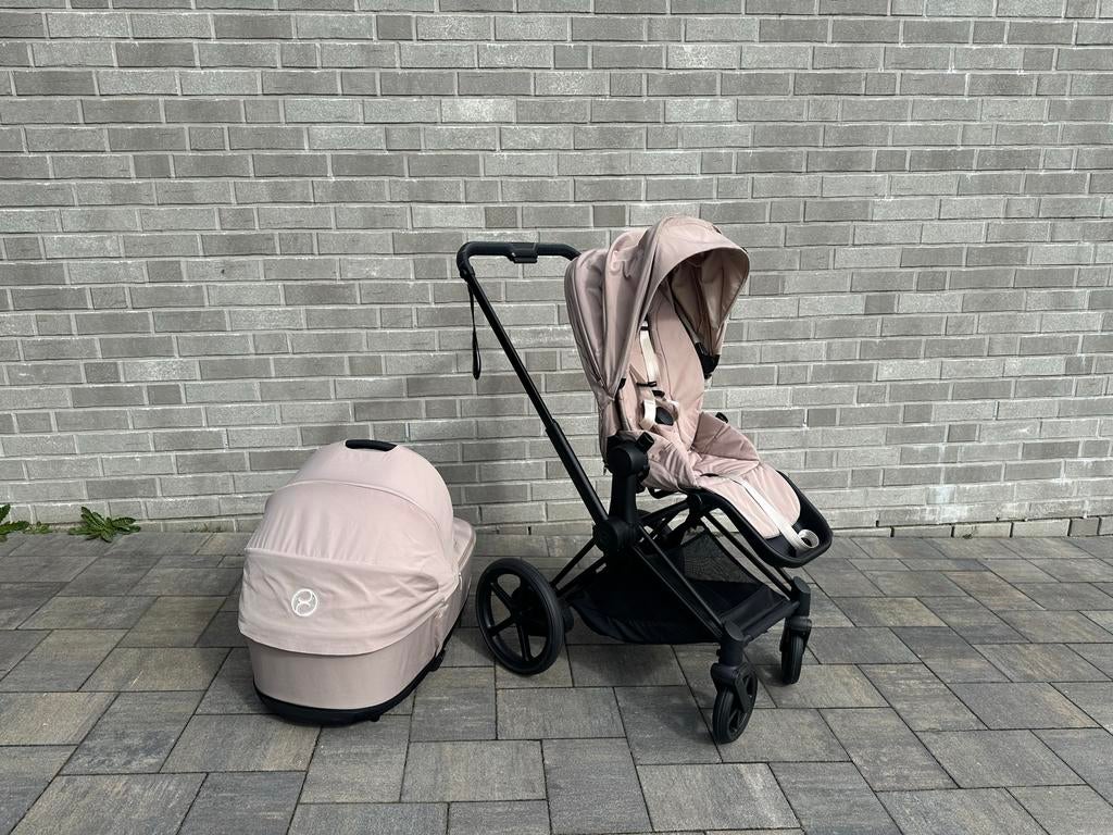 Cybex e-Priam 5 Style wagen + Reiswieg elektrisch, Zo goed als nieuw, Combiwagen, Met reiswieg, Ophalen