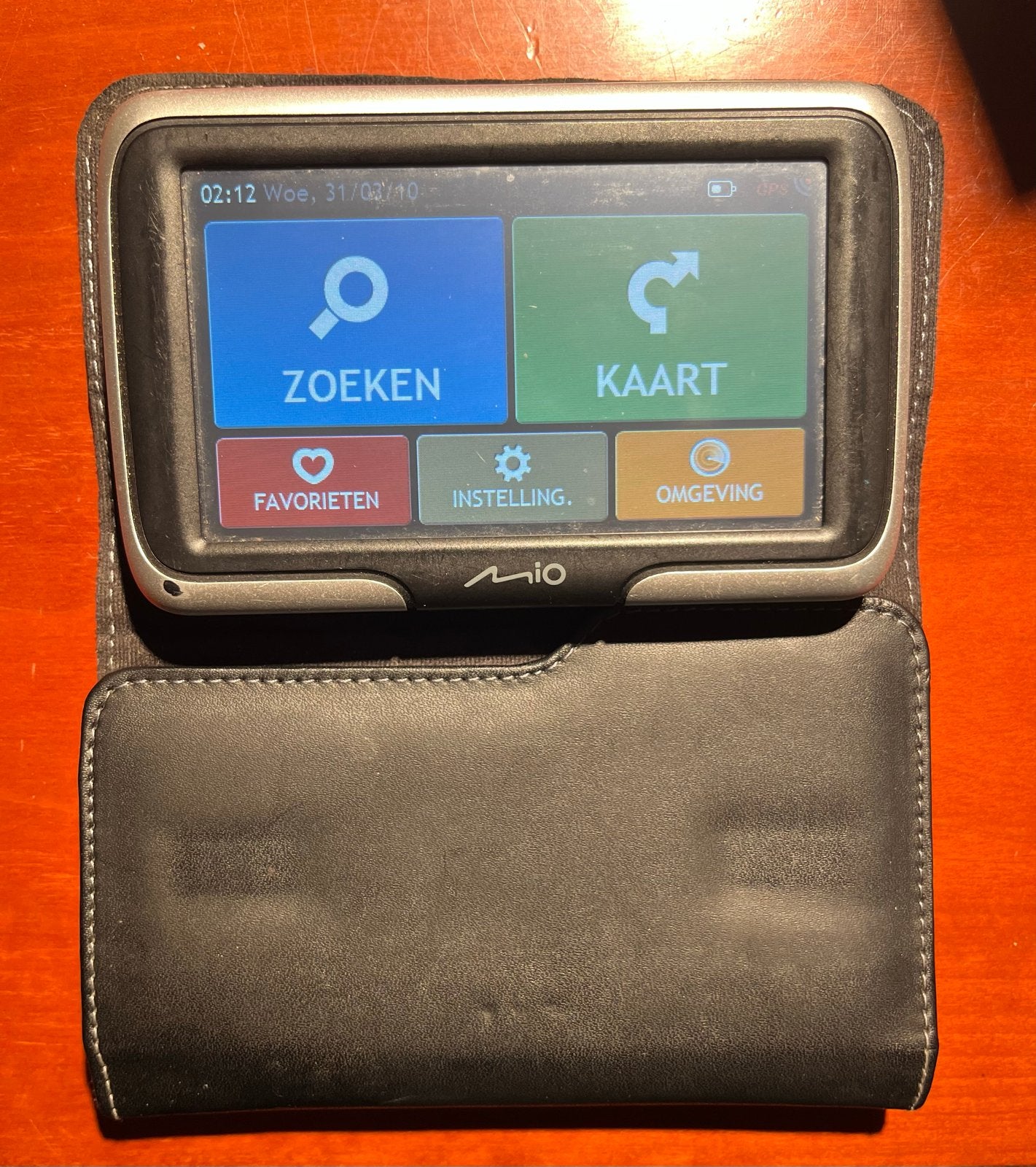 Mio Spirit 475 navigatiesysteem met hoesje, Ophalen of Verzenden, Gebruikt