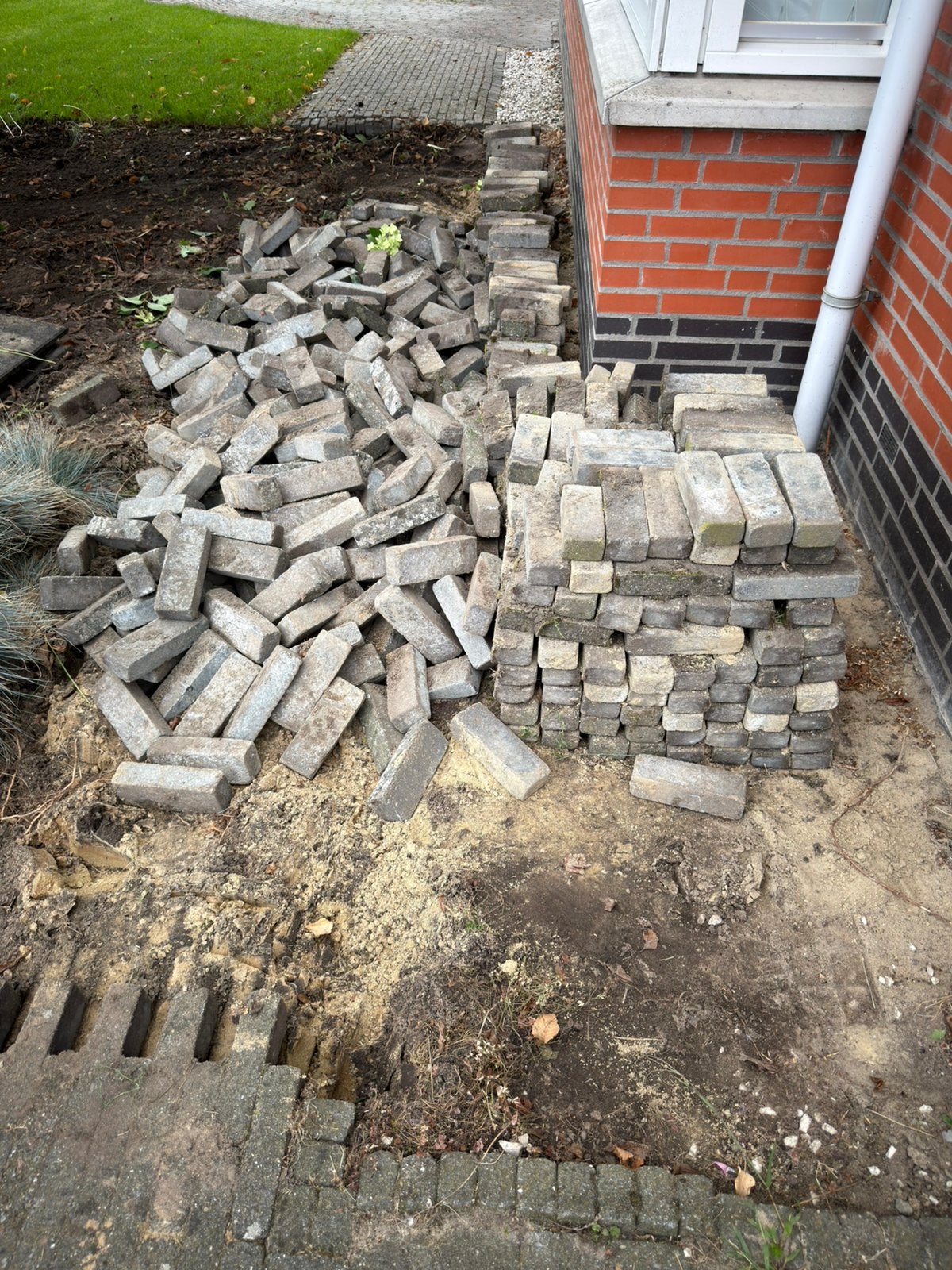 Gratis af te halen bakstenen, Tuin en Terras, Tegels en Klinkers, Ophalen, Beton, Klinkers