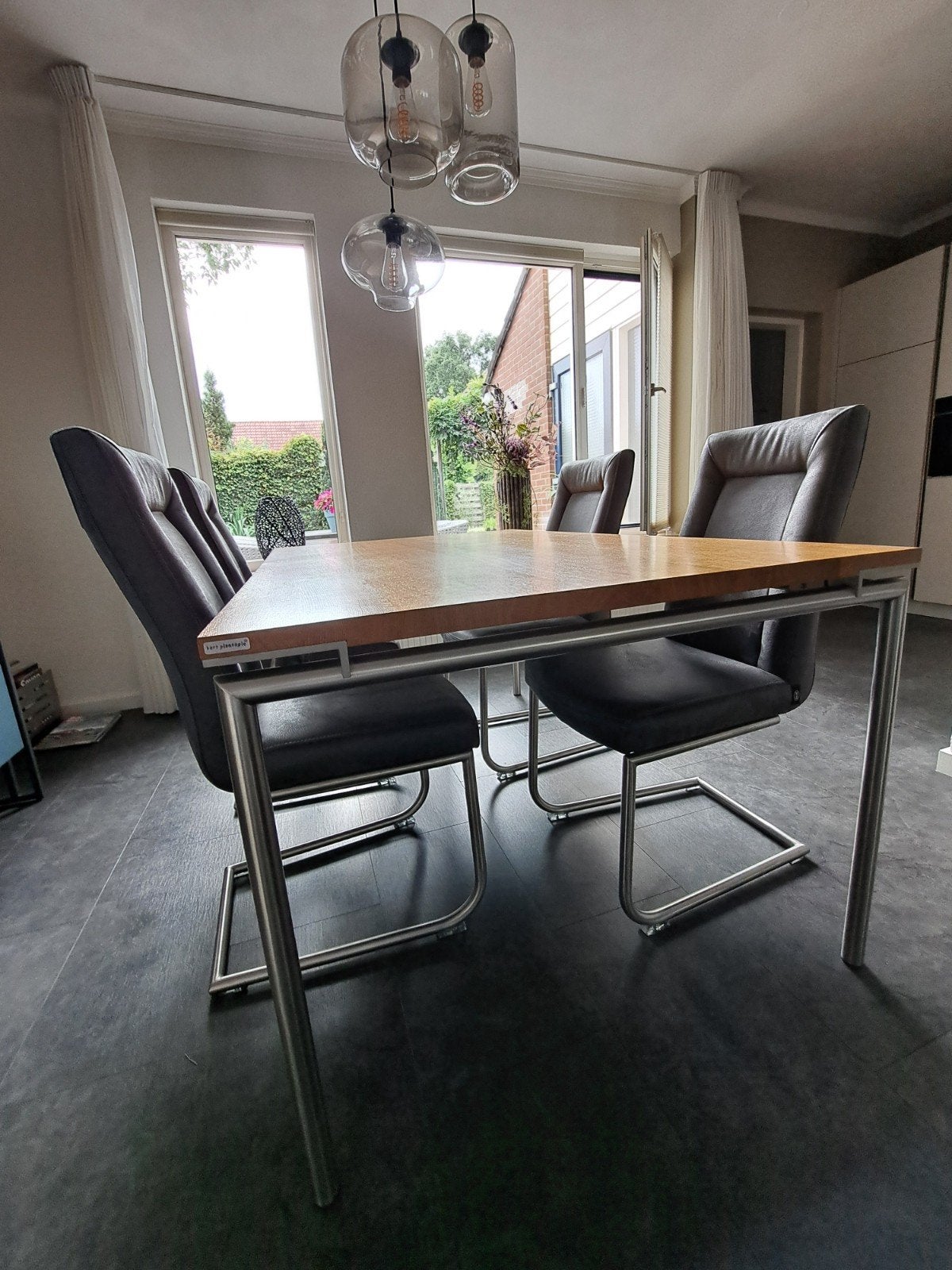 Eettafel Bert Plantagie Hook 160x100cm eikenhout, Huis en Inrichting, Tafels | Eettafels, Ophalen, Gebruikt, Eikenhout, 50 tot 100 cm