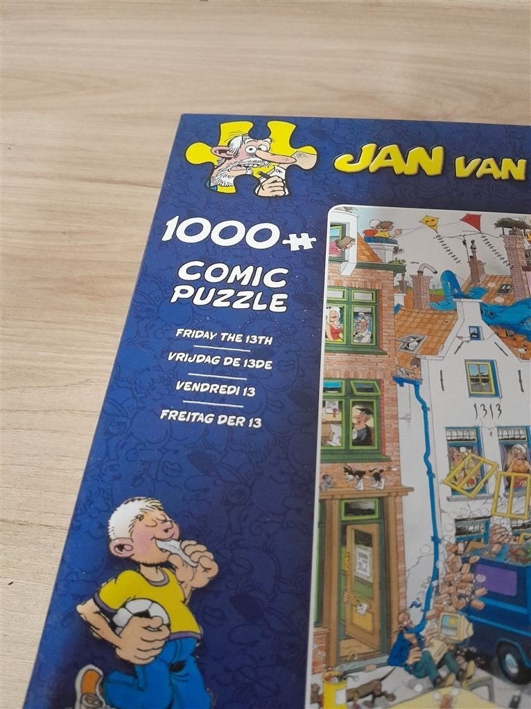 Jan van Haasteren - vrijdag de 13e - 1000stuk - s3039, Verzenden, 500 t/m 1500 stukjes, Zo goed als nieuw