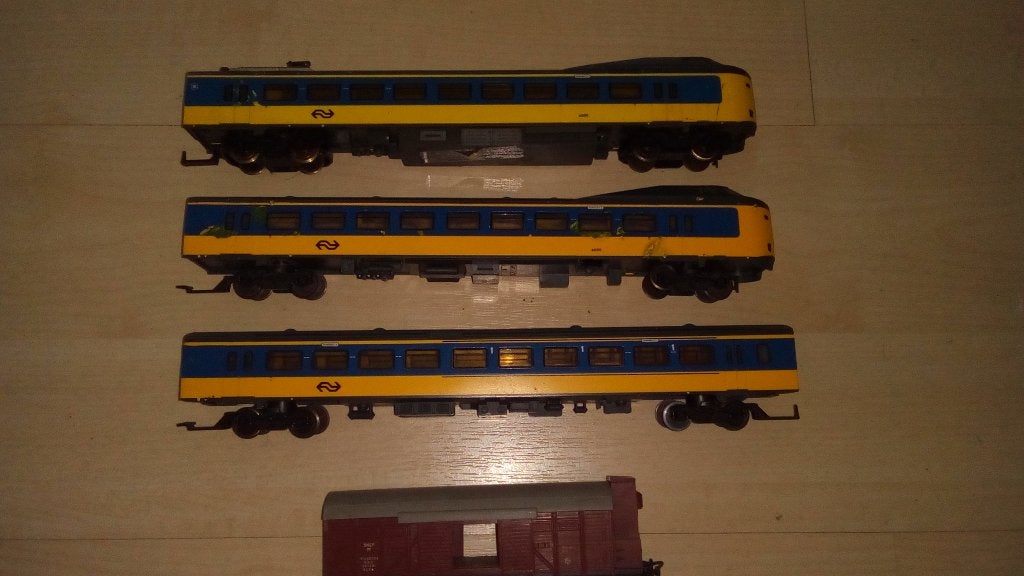 3 delig trein stel Lima koploper NS sloop HO, Gelijkstroom, Analoog, Ophalen of Verzenden, Lima