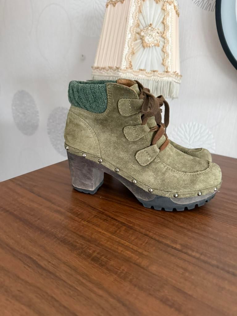 Softclox laarsjes, Kleding | Dames, Schoenen, Lage of Enkellaarzen, Ophalen of Verzenden, Zo goed als nieuw, Groen