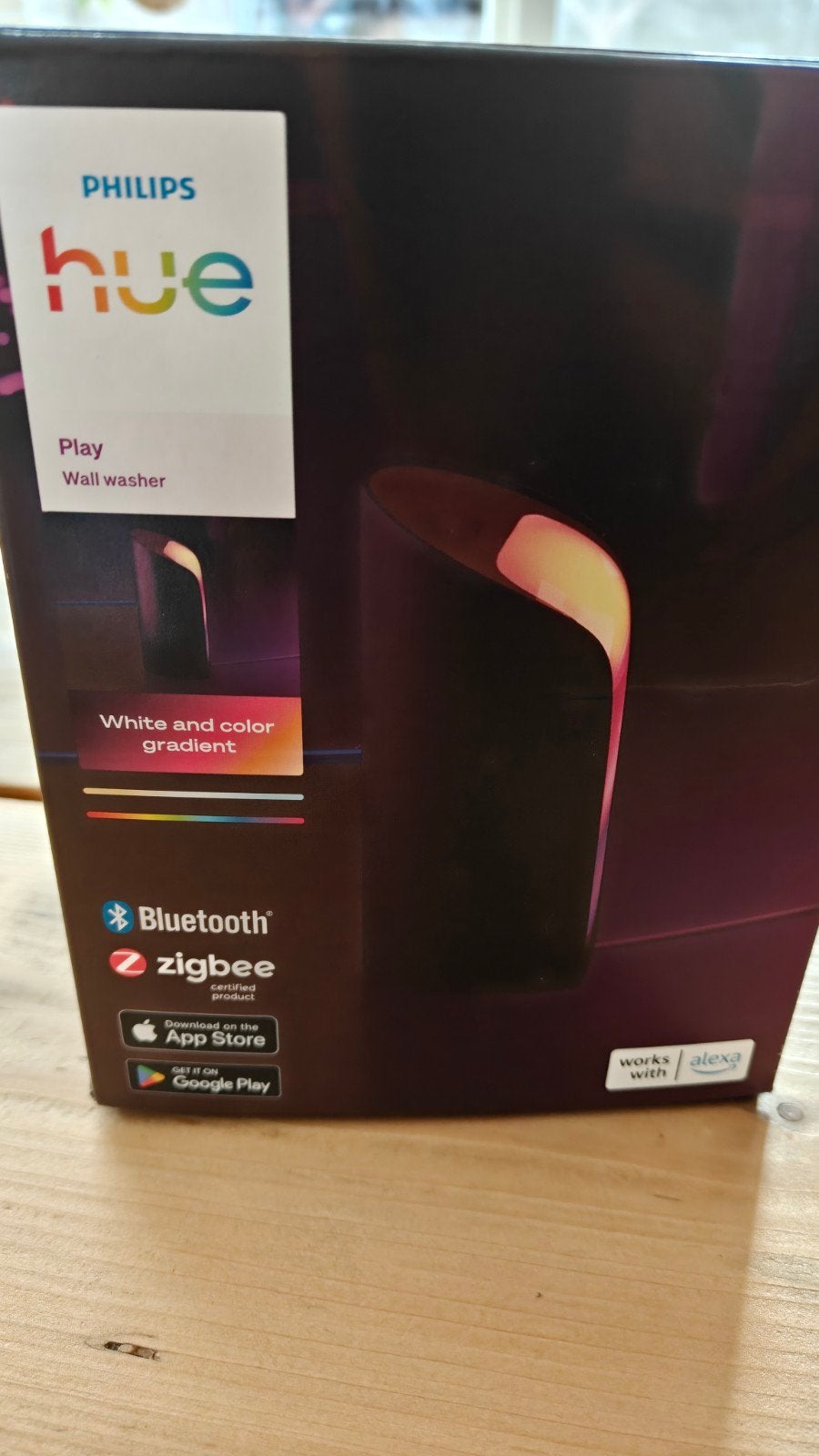 Philips Hue Play Wall Washer - White and Color Gradient, Metaal, Zwart, Ophalen of Verzenden, Kleur aanpasbaar