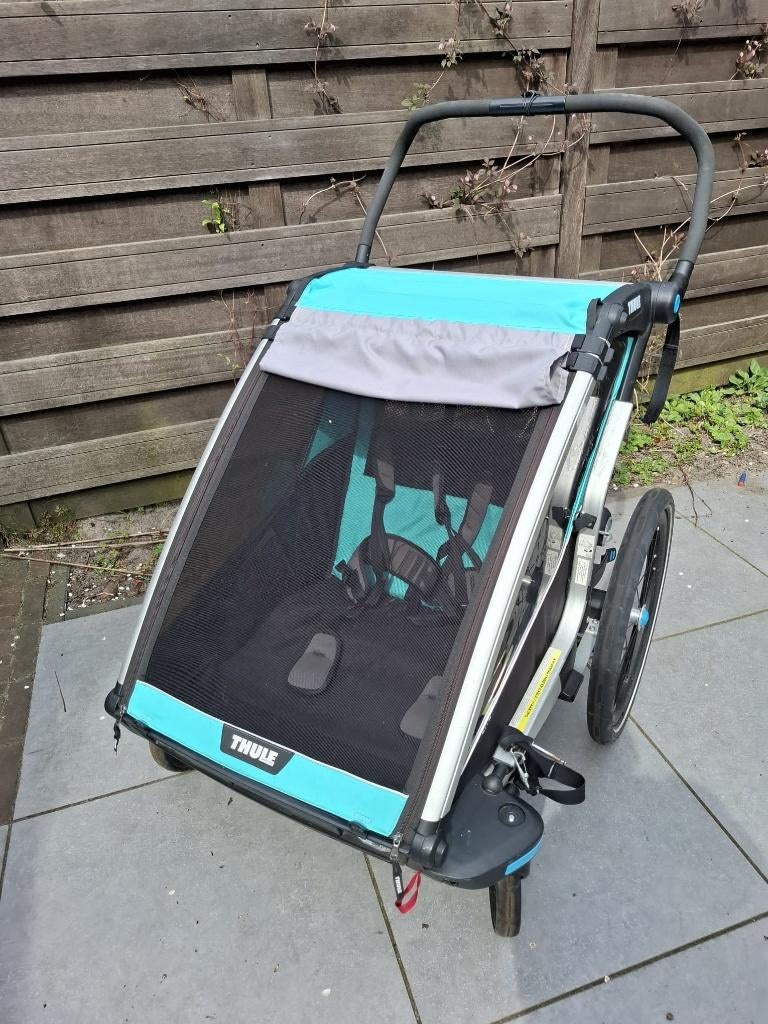 Thule Chariot Lite Double met veel extra's, Ophalen, Gebruikt, Opvouwbaar, Minder dan 20 kg