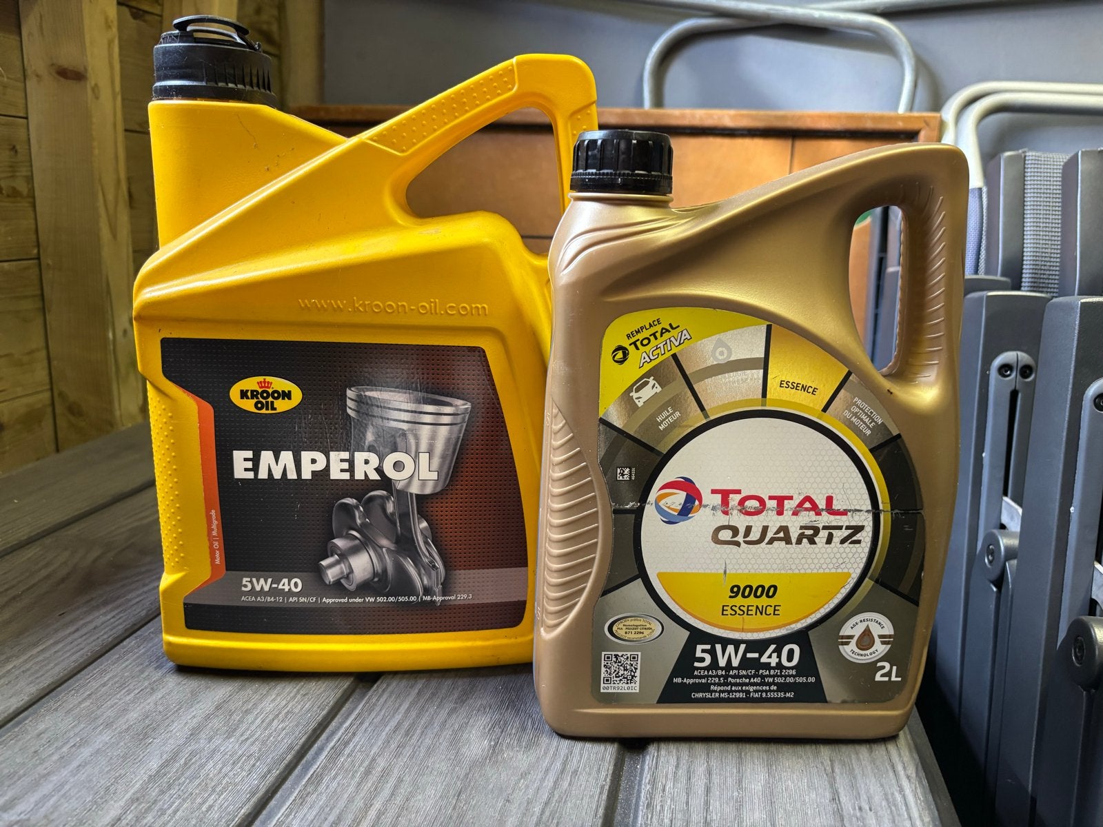 Motorolie 5W-40 - 2,5 liter (Kroon Oil & Total Quartz), Ophalen, Nieuw, Universele onderdelen