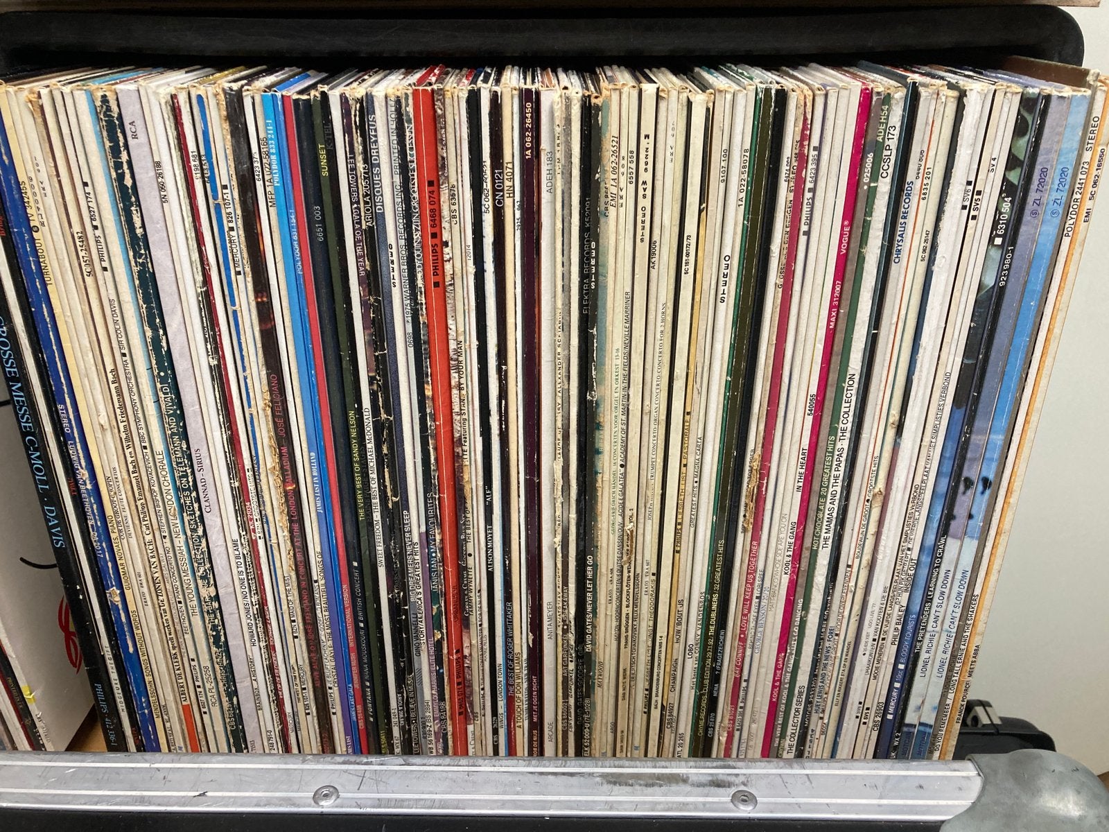 3 kratten met LP’s ongeveer 300 stuks, Ophalen, LP, Gebruikt, Overige formaten