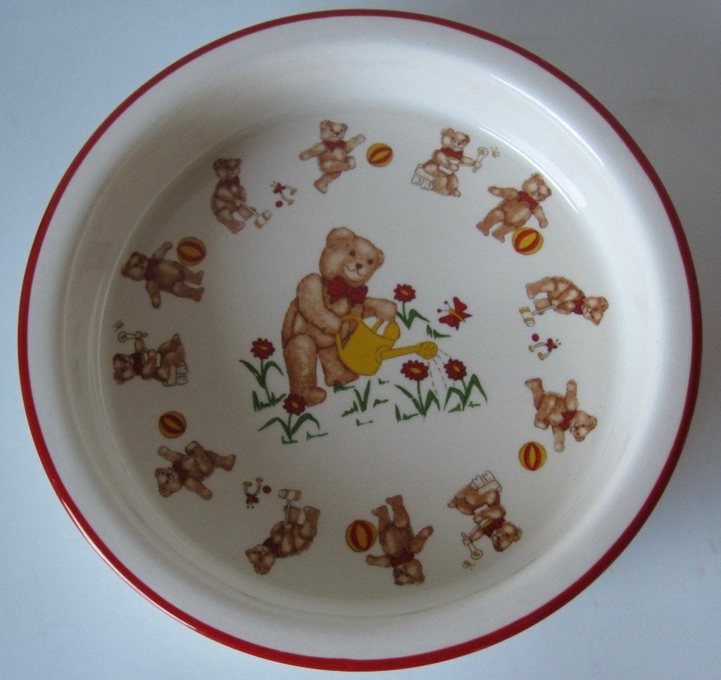 Mason's teddyberen kinder kom - bord - 1984, Overige merken, Ophalen of Verzenden, Zo goed als nieuw, Bord(en)