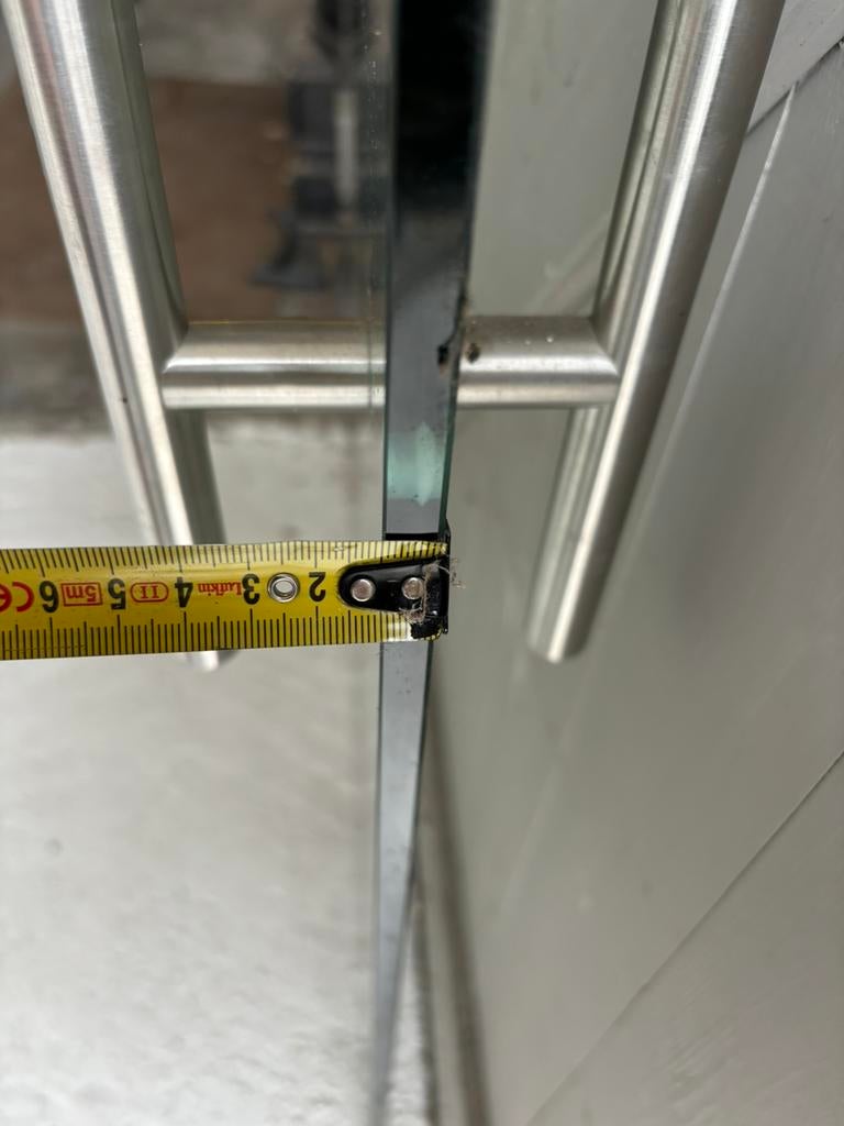 Glazen deuren hardglas, Doe-het-zelf en Verbouw, Deuren en Horren, Ophalen, Zo goed als nieuw, Binnendeur, 200 tot 215 cm