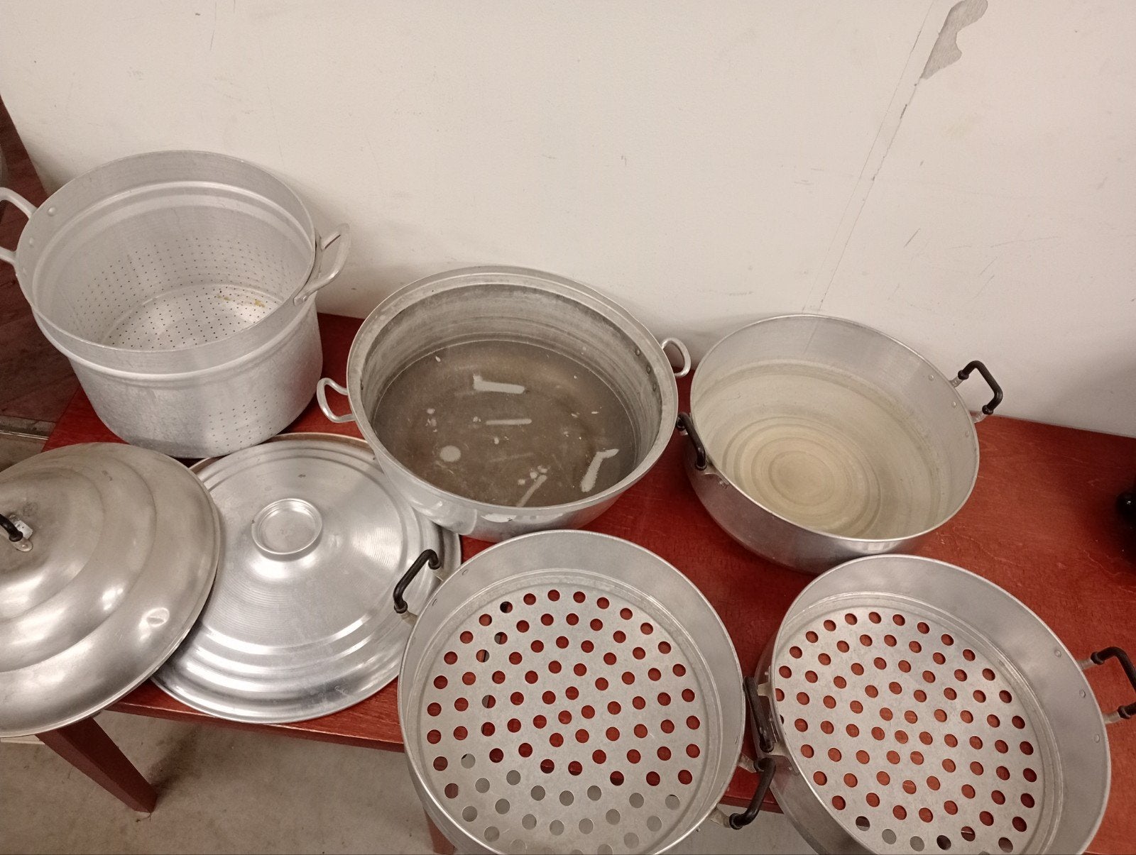 Aluminium Stoomkookpannenset - Ideaal voor Outdoor, Ophalen, Gebruikt, Aluminium, Pannenset