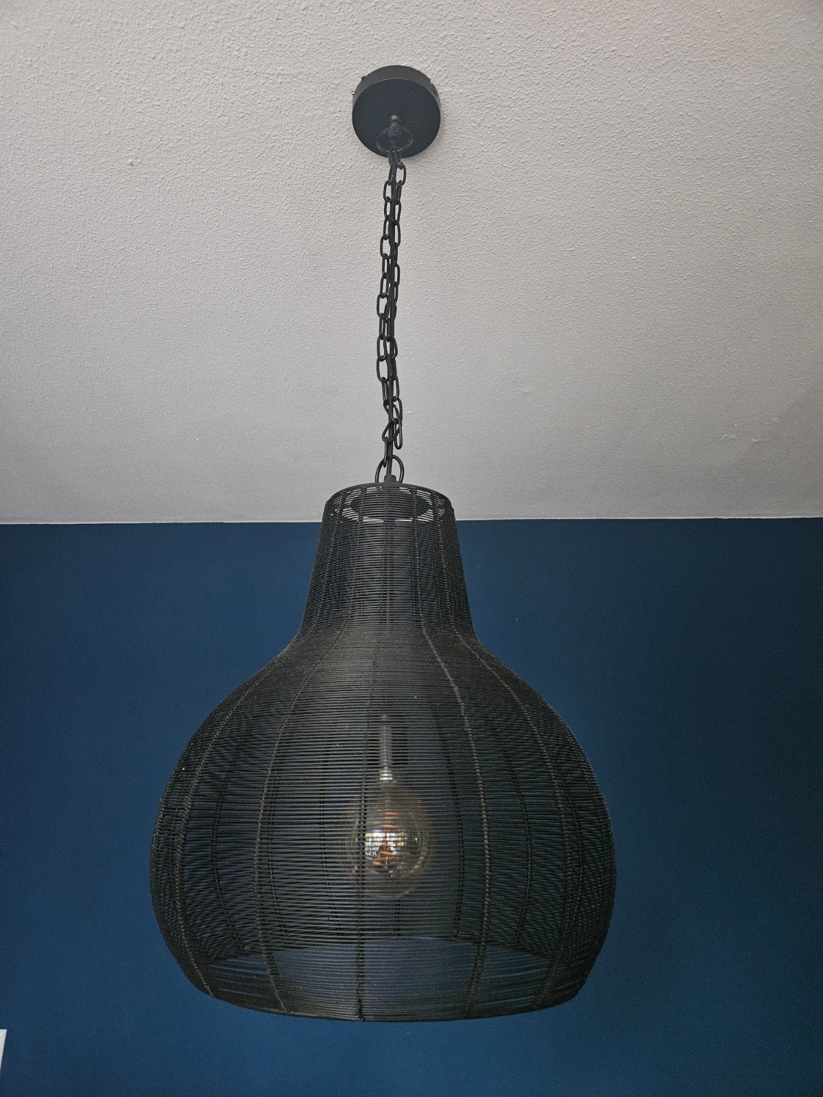 Hanglamp zwart, Ophalen
