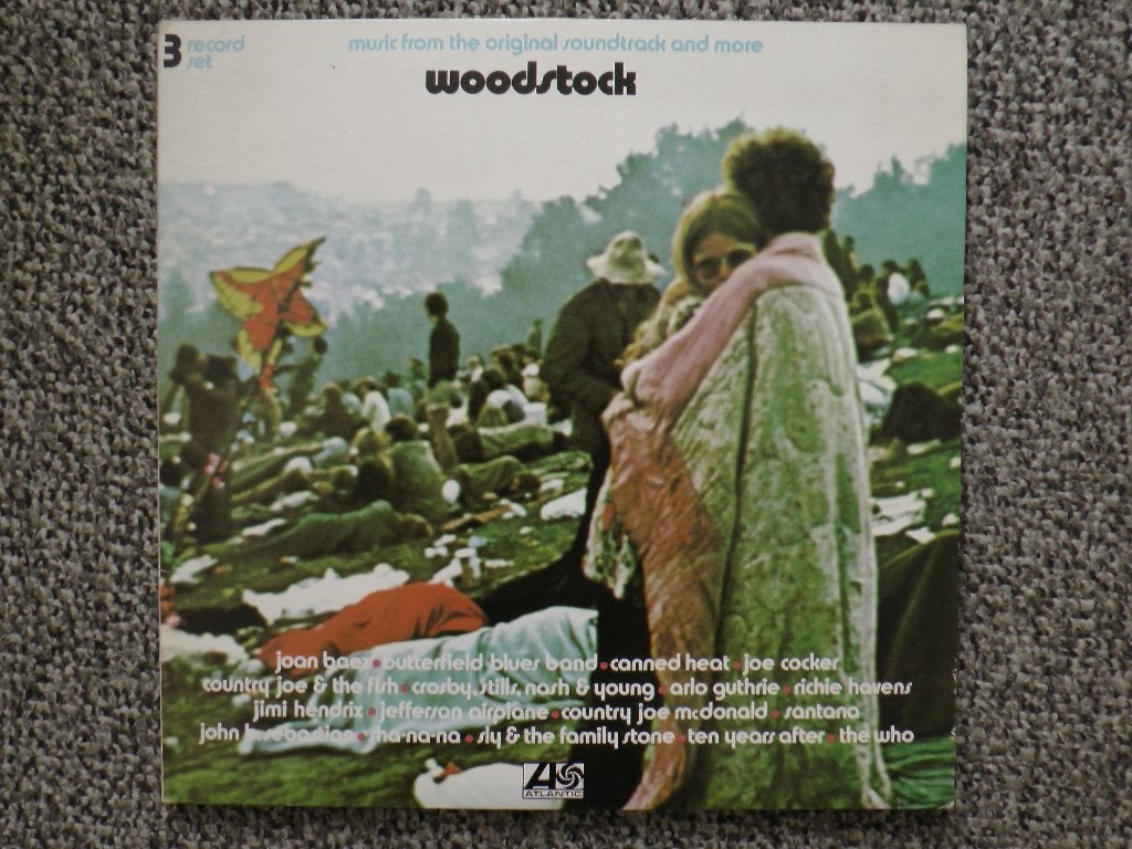 Woodstock Soundtrack VINYL LP (3 LP's), Cd's en Dvd's, LP, Zo goed als nieuw, 12 inch, Fotohoes