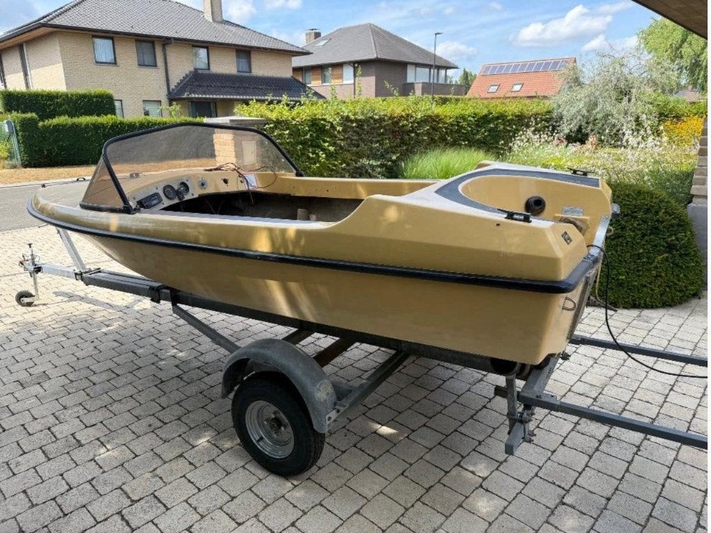 vega casco op trailer, Selva 4takt buitenboordmotor, ruilen, Watersport en Boten, Ophalen, Gebruikt, Buitenboordmotor