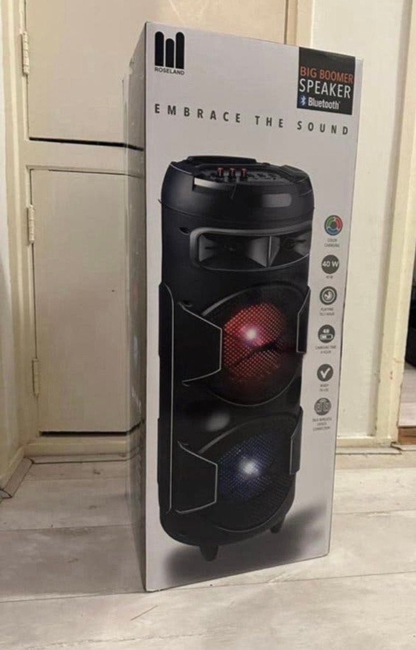 Roseland Big Boomer Speaker Bluetooth 40W Party Speaker, Overige merken, Party speaker, Nieuw, Ophalen of Verzenden