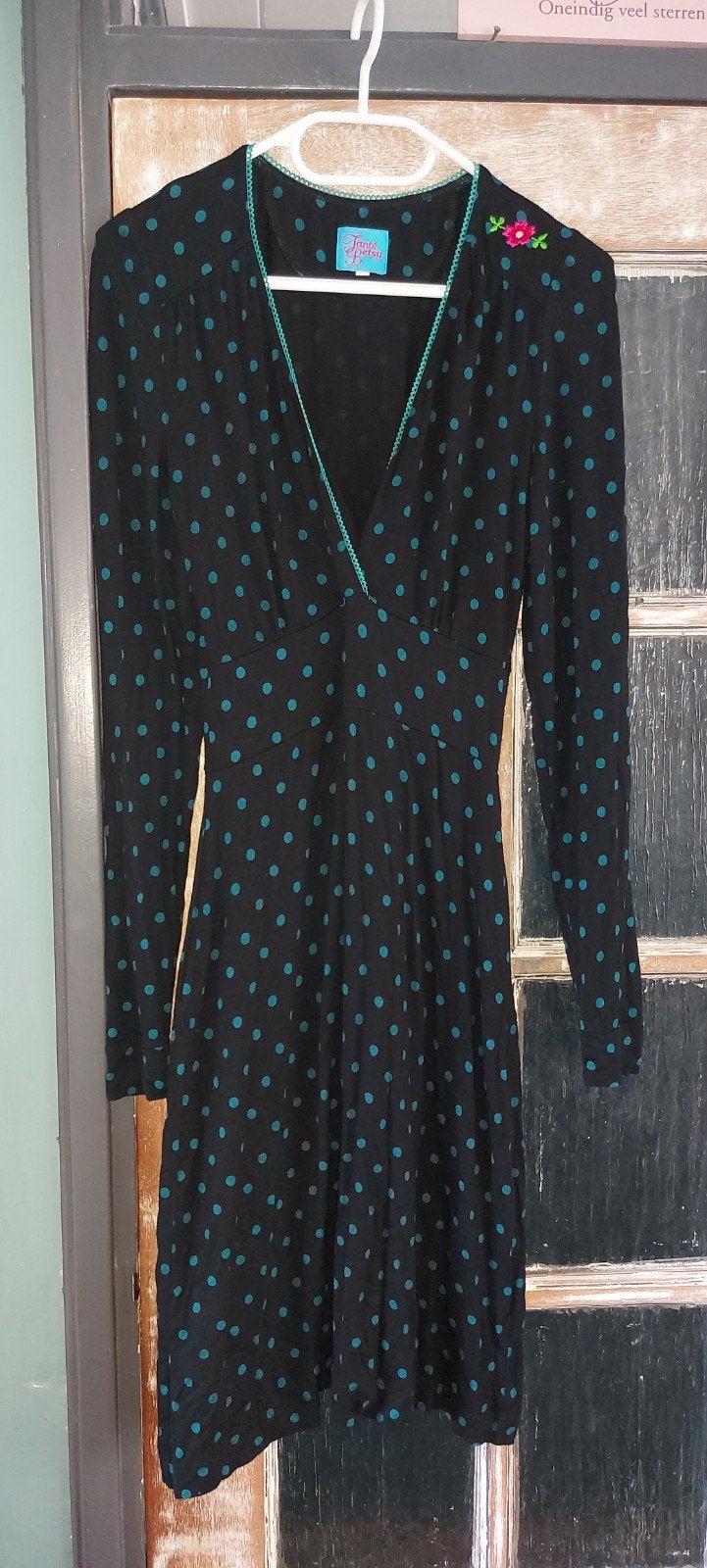 Tante Betsy jurk maat S, Kleding | Dames, Tante Betsy, Zwart, Ophalen of Verzenden, Knielengte