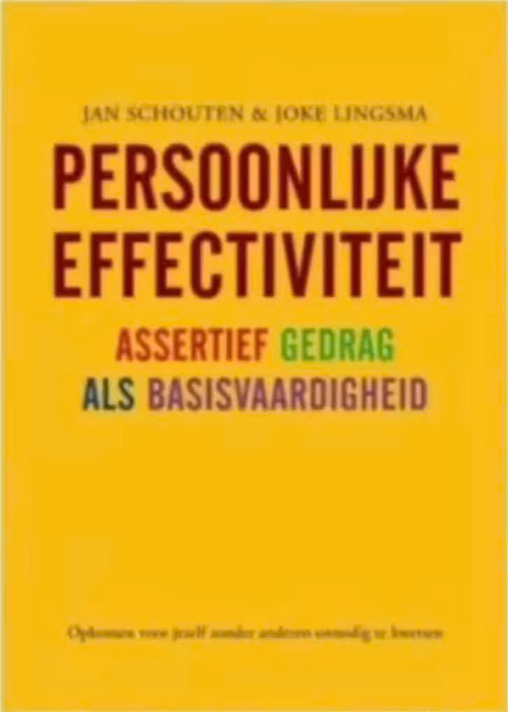 Persoonlijke effectiviteit (Schouten & Lingsma), Boeken, Ophalen of Verzenden, Zo goed als nieuw