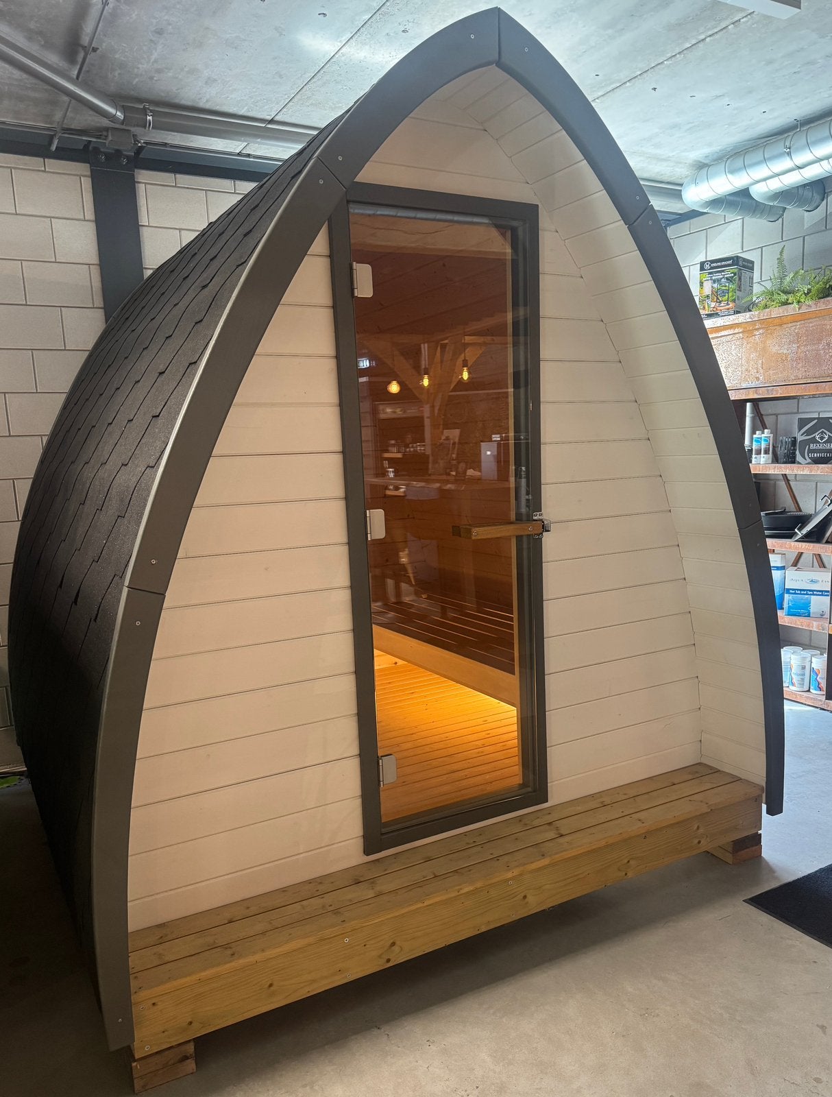 Buitensauna | buiten sauna | pot sauna, Sport en Fitness, Sauna, Ophalen of Verzenden, Nieuw, Fins of Traditioneel, Complete sauna