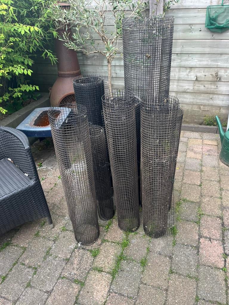 Voliere gaas zwart, Dieren en Toebehoren, Vogels | Hokken en Kooien, Ophalen, Zo goed als nieuw, Aluminium, Volière