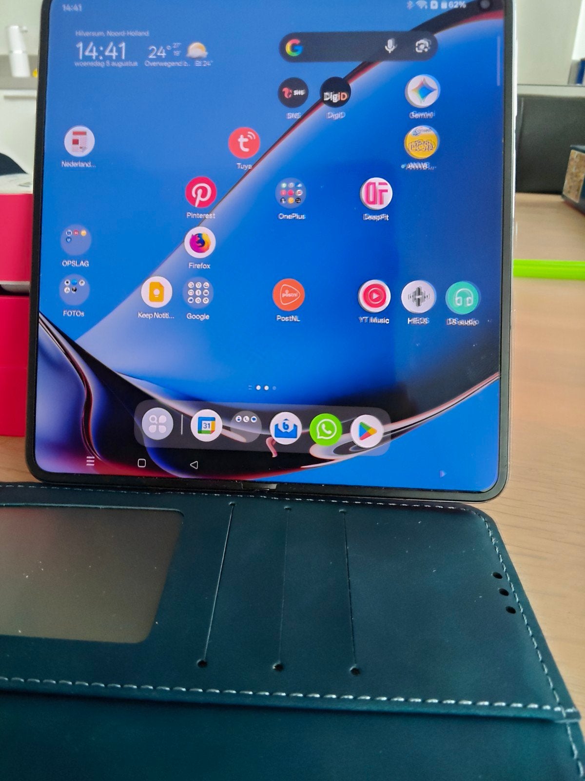 OnePlus Open in prima staat met oplader en mapjes, Telecommunicatie, Mobiele telefoons | Overige merken, Verzenden