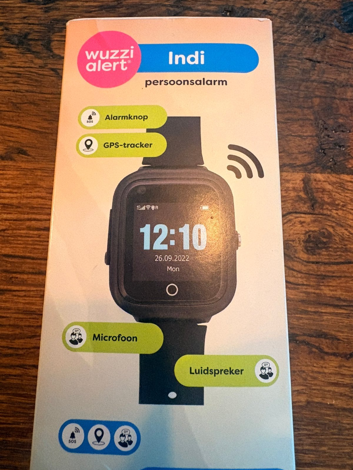 Wuzzi alert nieuw, Sieraden, Tassen en Uiterlijk, Sporthorloges, Verzenden, Nieuw, Zwart, Android