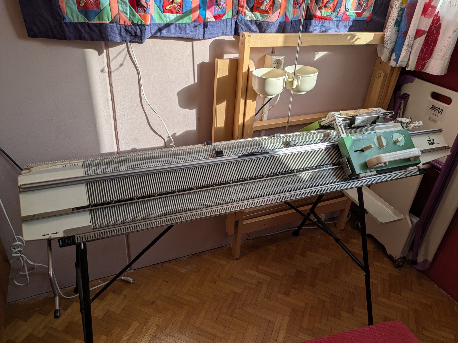 Passap duomatic 80, Ophalen, Breien, Machine