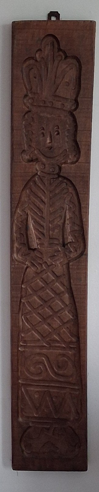 Speculaasplank.  Koning.  Oud. 14/79/2.5 cm., Ophalen