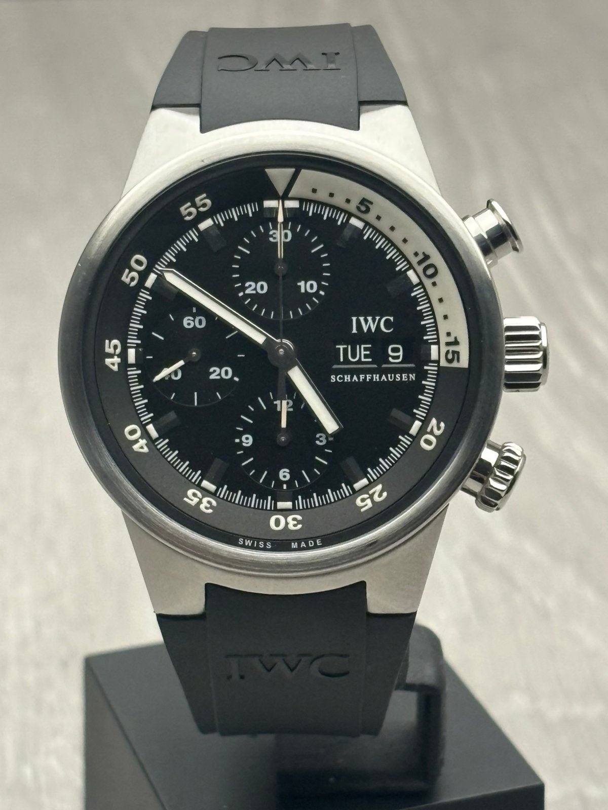 IWC Aquatimer Chronograph GST, Ophalen of Verzenden, Zo goed als nieuw, Kunststof, Overige merken