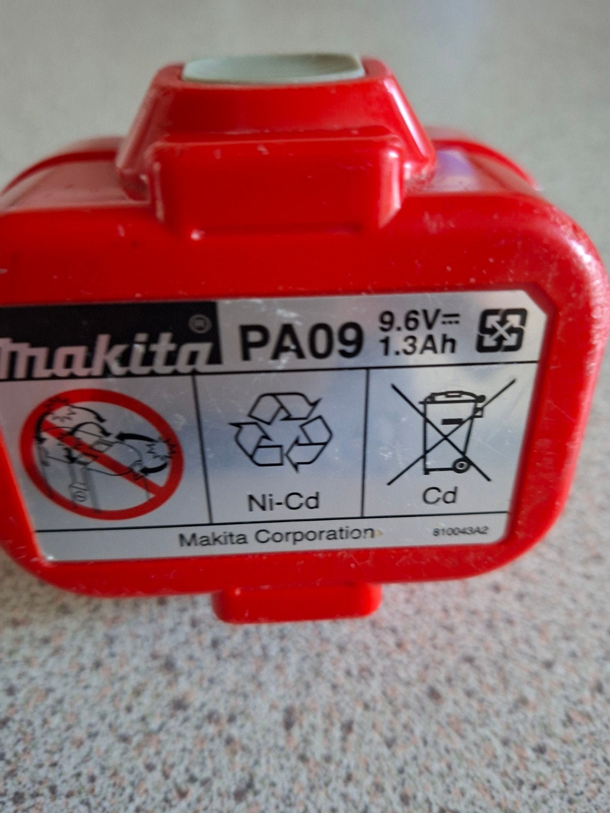 Defecte Makita PA09 9.6V 1.3Ah Ni-Cd Accu voor Gereedschap, Ophalen of Verzenden