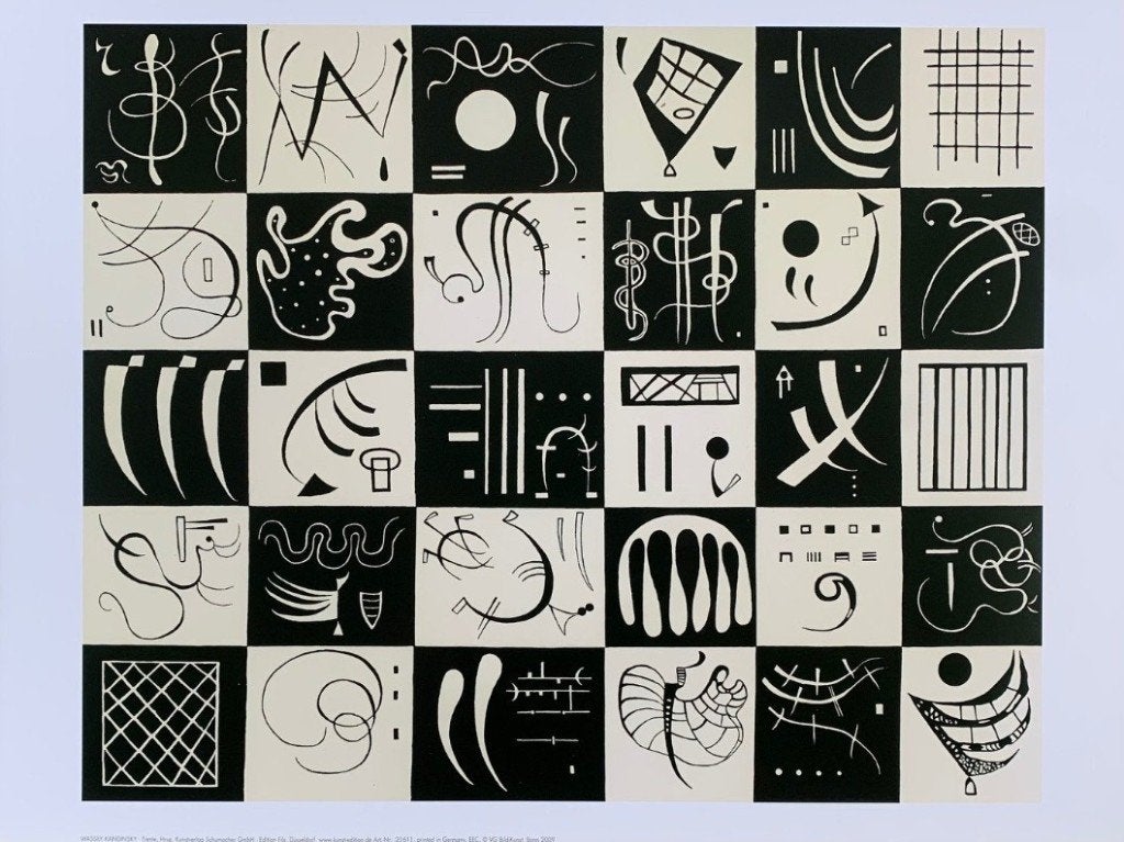 Wassily Kandinsky (1866-1944) - Trente, 1937, Antiek en Kunst, Verzenden, Abstract, Offsetdruk