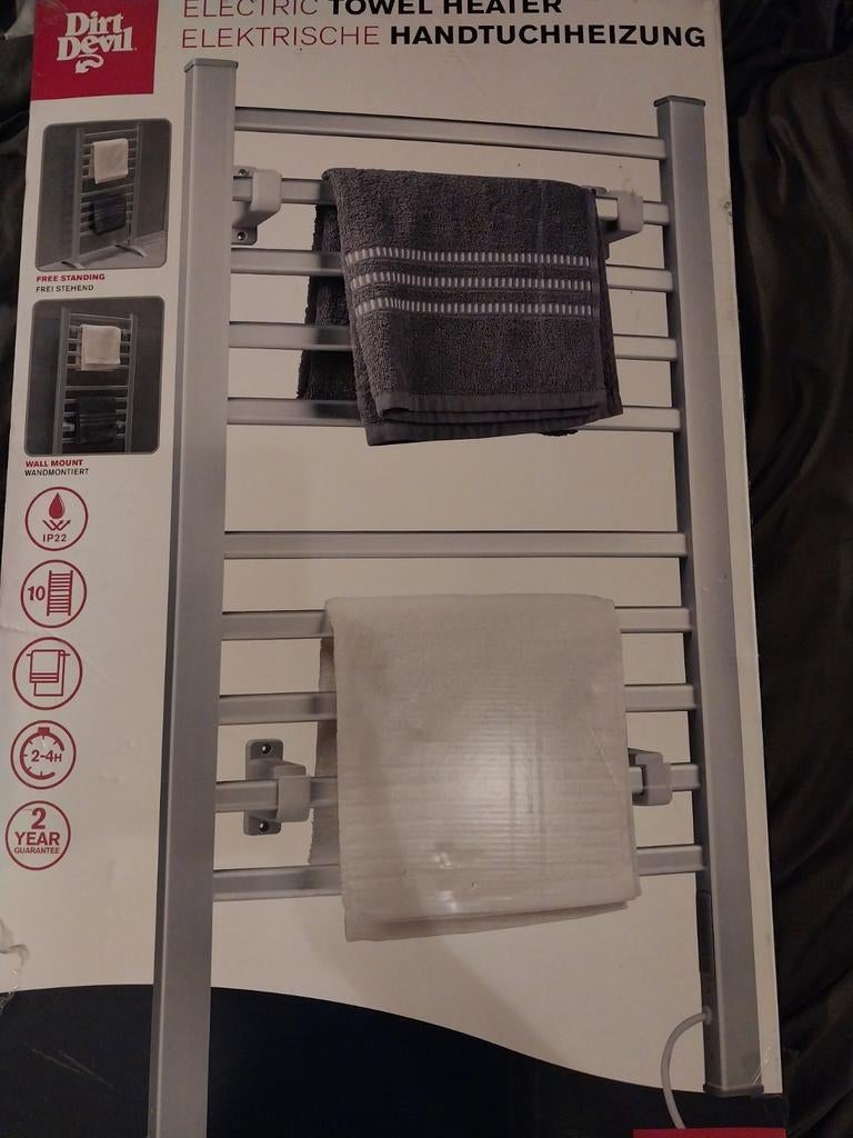 Elektrische handdoekdroger/badkamer verwarmer nieuw, Ophalen, Nieuw, Handdoekenrek