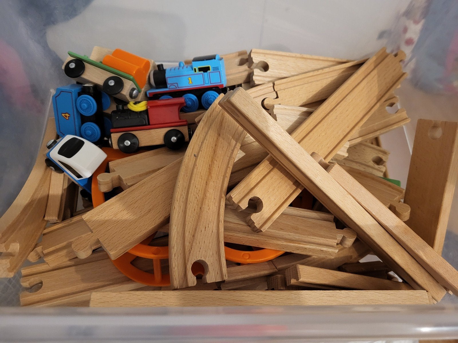 Ikea houten Treinbaan, Ophalen, Zo goed als nieuw, Overige merken