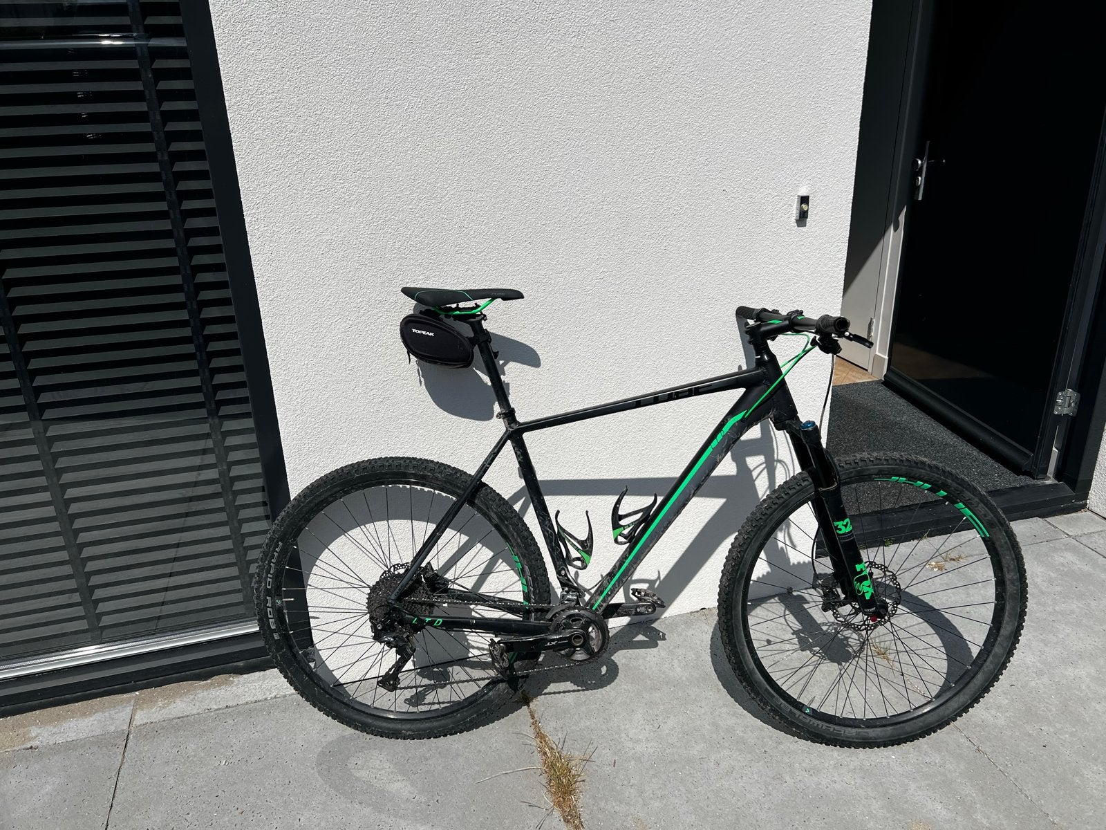 Cube LTD Mountainbike - Zwart/Groen, Maat 23 inch, Overige merken, Gebruikt, 57 cm of meer, Hardtail