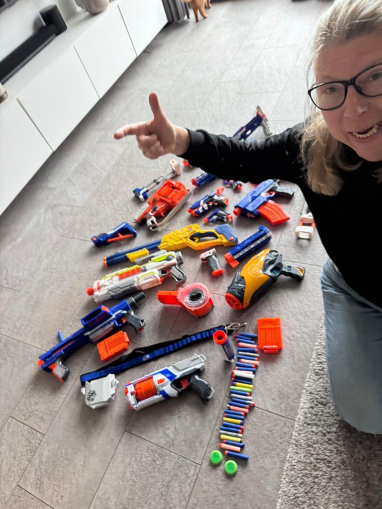 Nerfe pistolen diverse in 1 koop, Ophalen of Verzenden, Zo goed als nieuw, Jongen of Meisje