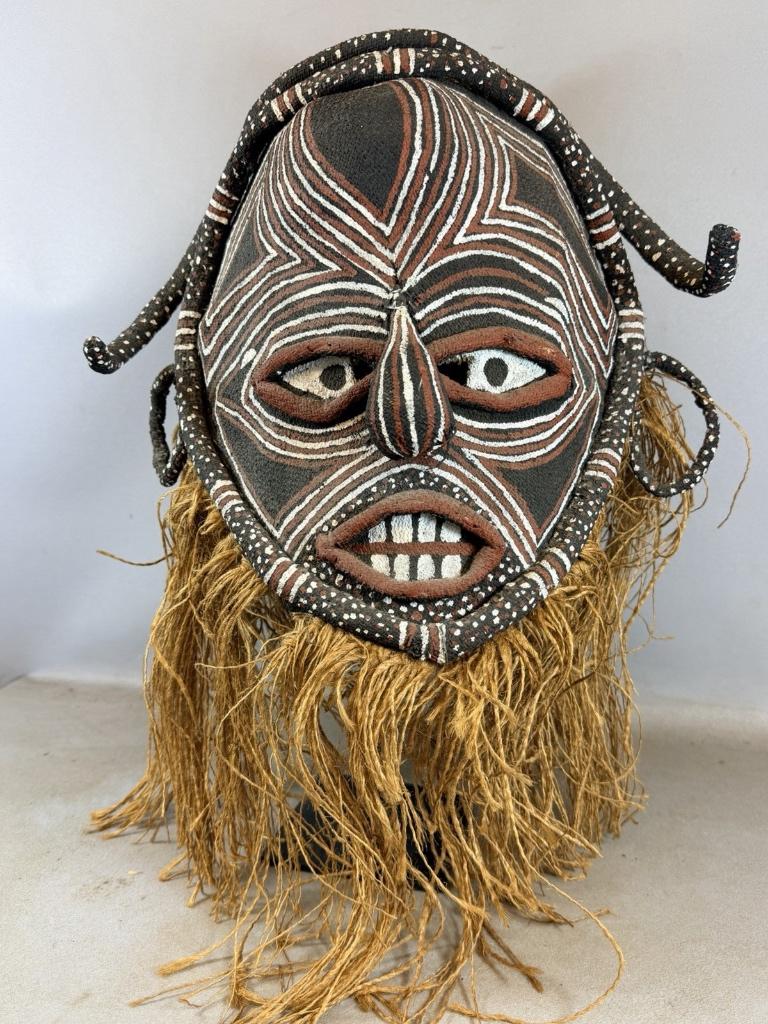 260507 - Zeldzaam Afrikaans Makishi masker uit Zambia, Ophalen of Verzenden