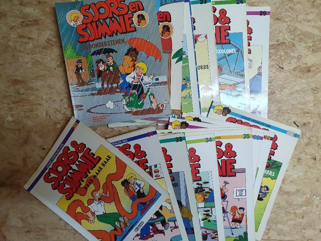 Sjors en Sjimmie albums, Boeken, Meerdere stripboeken, Ophalen of Verzenden, Gelezen
