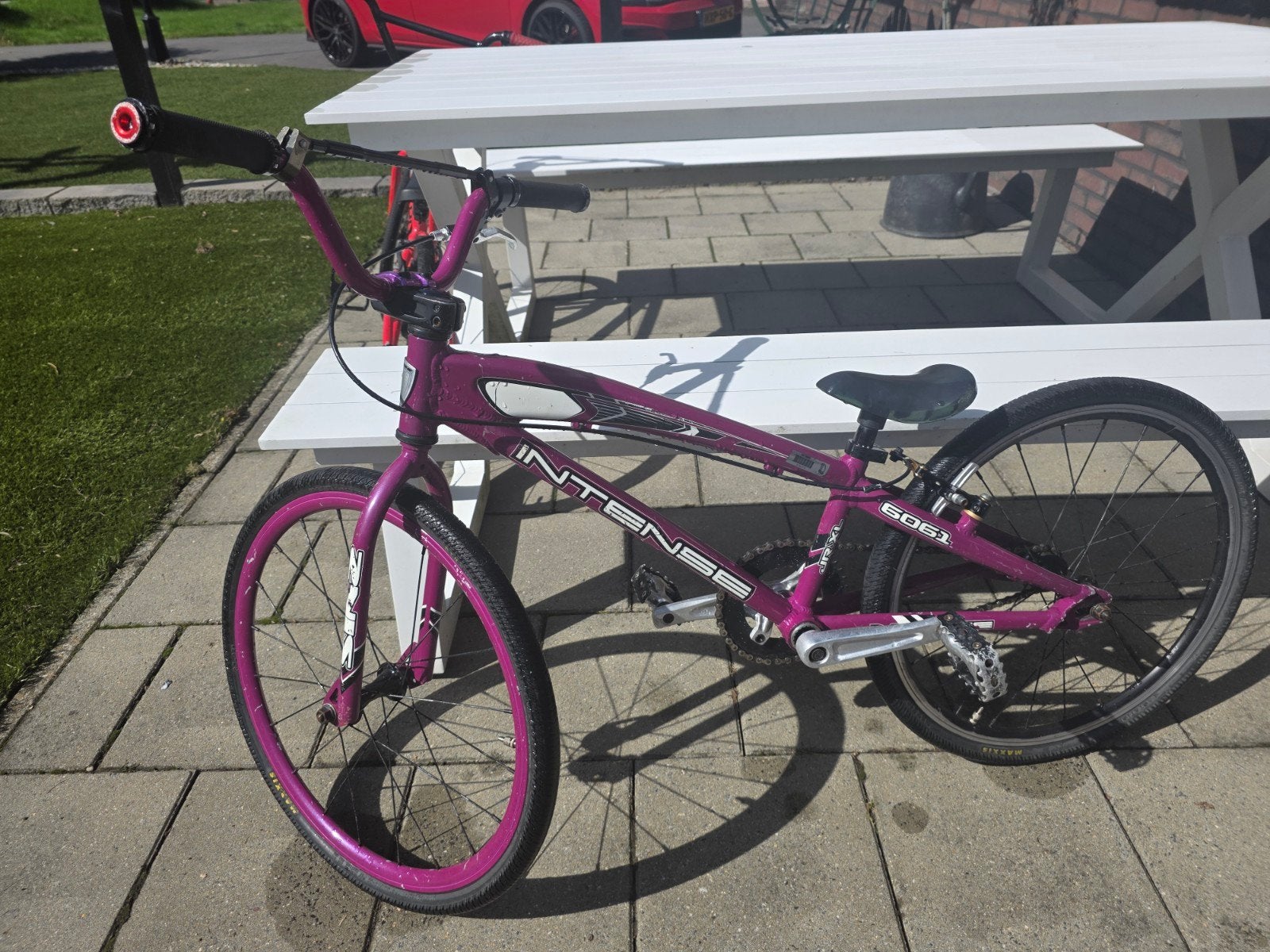 Intense BMX Junior Racefiets - Paars, Ophalen, Gebruikt, Velgrem, Aluminium