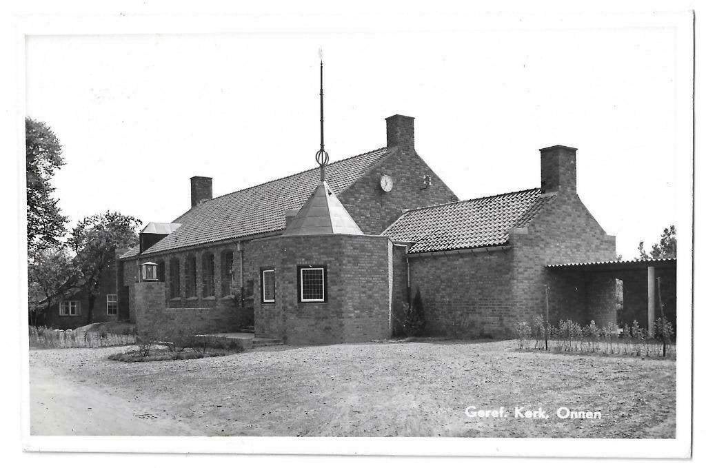 AK Onnen - Geref. Kerk, Verzenden, 1960 tot 1980, Ongelopen, Groningen
