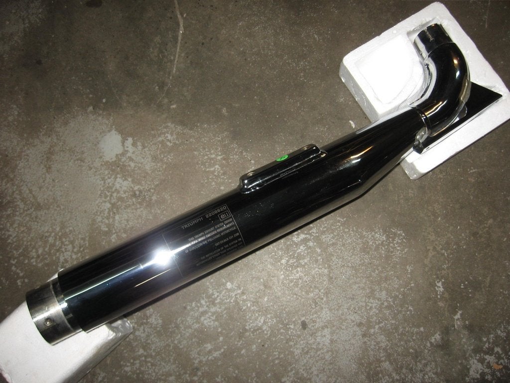 uitlaatdemper links  Rocket III classic /roadster 2005-14, Motoren, Ophalen of Verzenden, Gebruikt