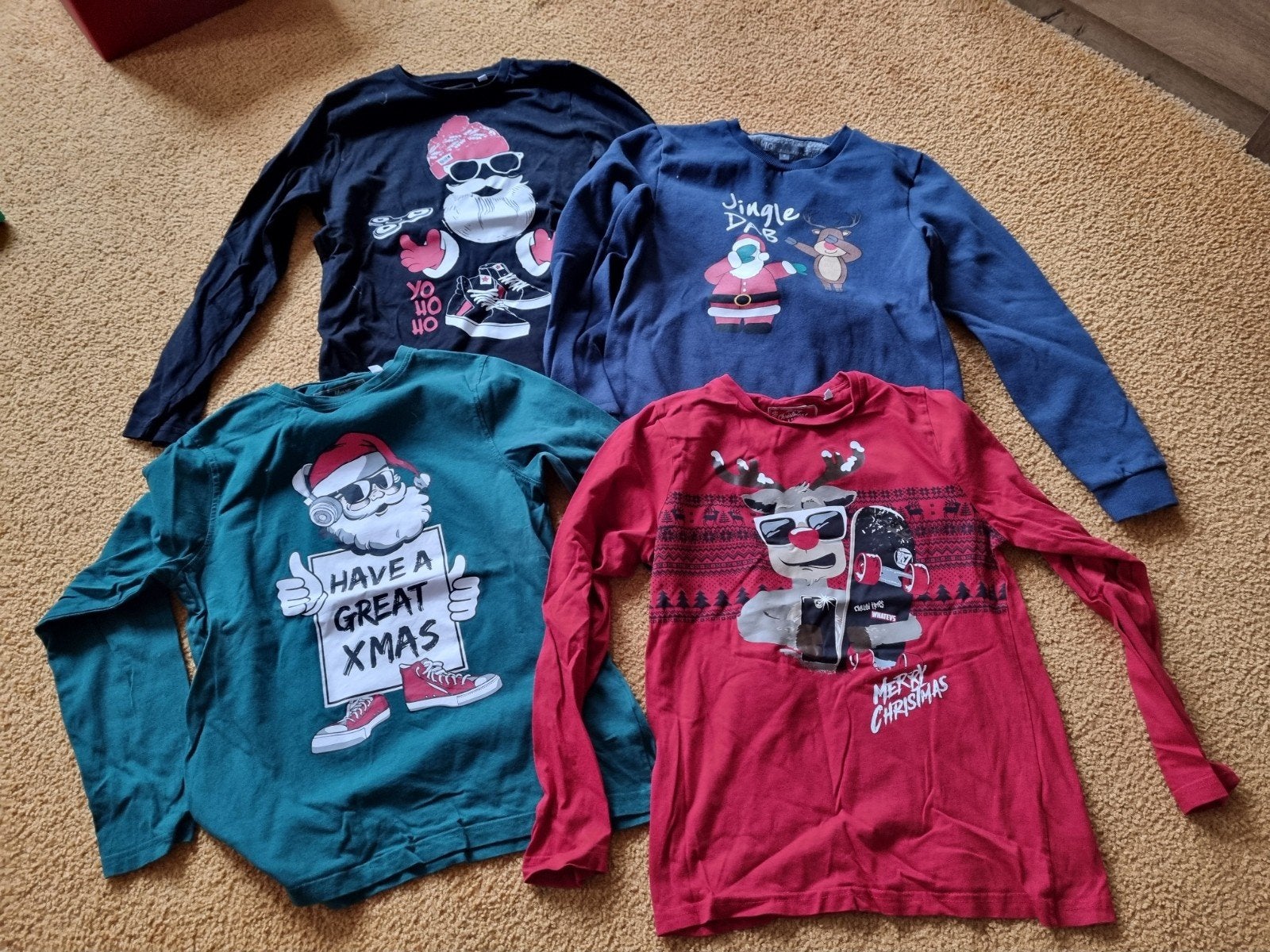 Kledingpakket jongen maat 140-146, Kerst kleding, Ophalen of Verzenden, Zo goed als nieuw, Jongen of Meisje, Shirt of Longsleeve