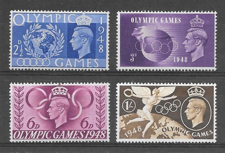 UK 1948  Olympische Spelen, Verzenden, Postfris