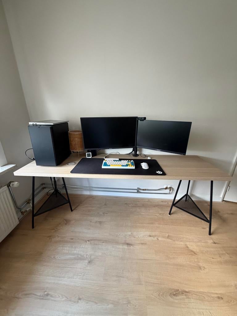 Bureau - 200x60x73cm, Huis en Inrichting, Bureaus, Ophalen, Zo goed als nieuw