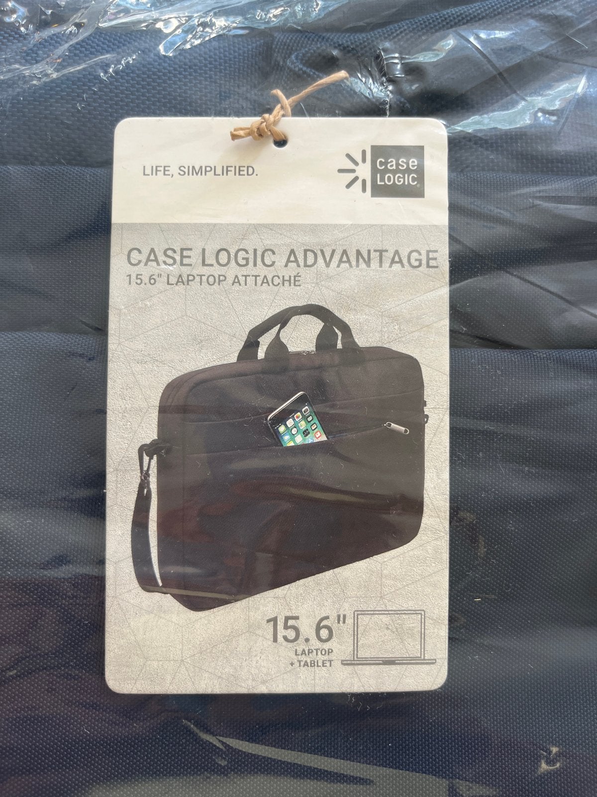 Nieuwe donkerblauwe laptoptas - Case Logic Advantage 15.6", Gevoerd laptopvak, 15 inch, Nieuw, Aktetas