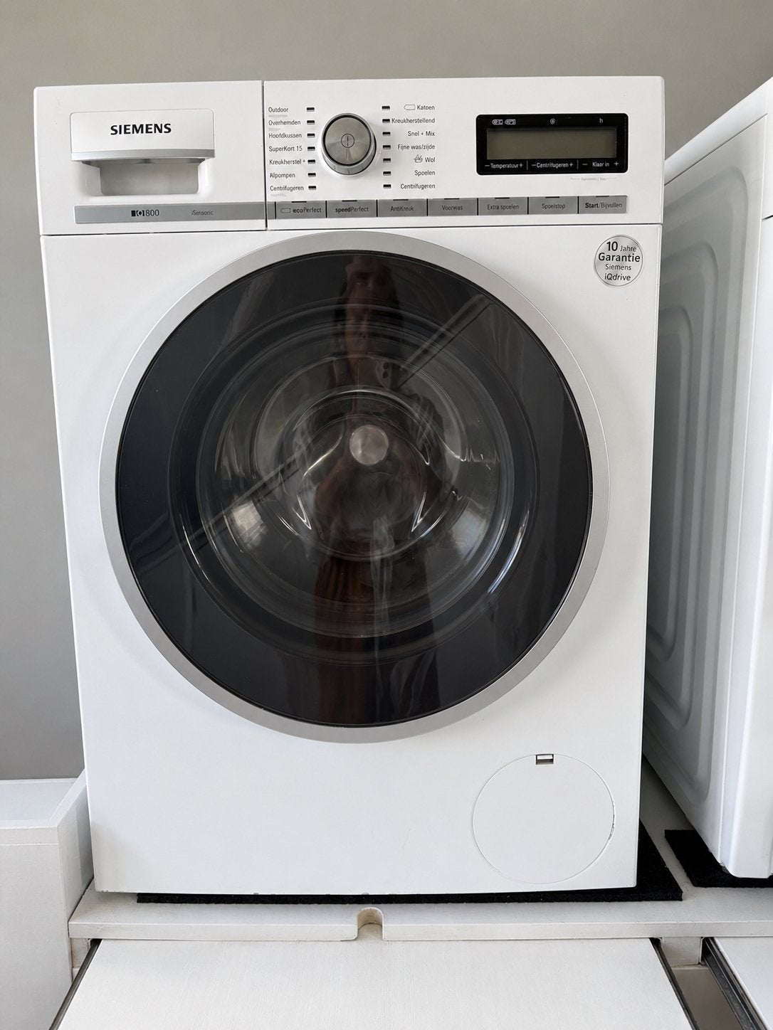 Siemens iQ800 iSensoric wasmachine - 8 kg, 1600 toeren, Witgoed en Apparatuur, Ophalen, Gebruikt, 8 tot 10 kg, 1600 toeren of meer