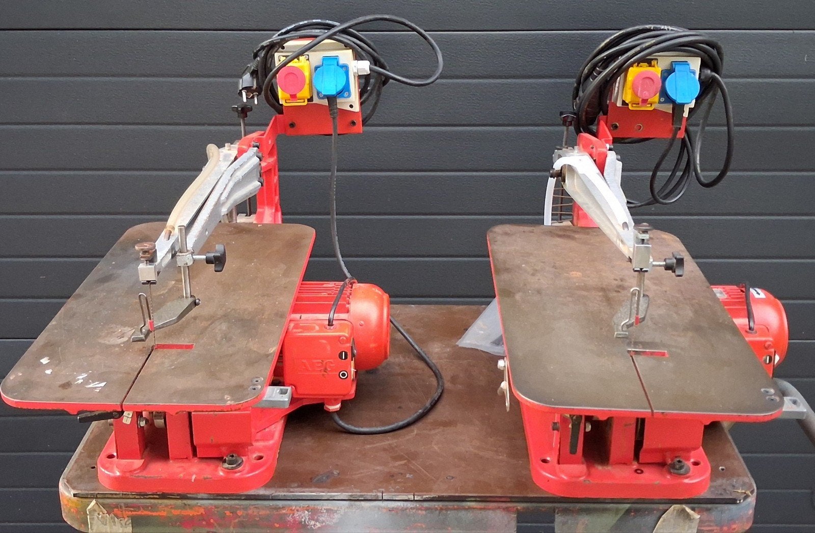2x Hegner figuurzaagmachine., Doe-het-zelf en Verbouw, Ophalen, Minder dan 600 watt, Figuurzaag