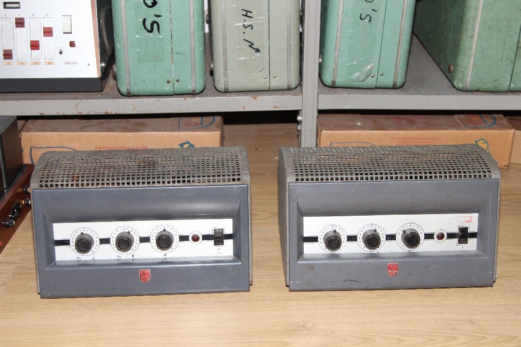 Philips EL6400 set vintage buizen versterkers EL81 PP, Ophalen, Versterker